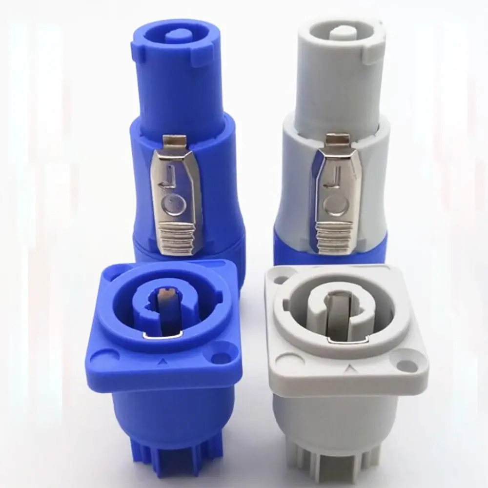20A Powercon Connector 250V Blue White NAC3FCA NAC3FCB AC Male Plug 3 PIN Socket Stage Light LED Power Cable Plug