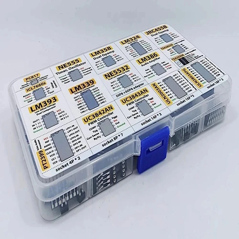 Oscillateur d'ampli Op PC817 NE555 LM358 150, puce XL IC Wieshamm324 Box