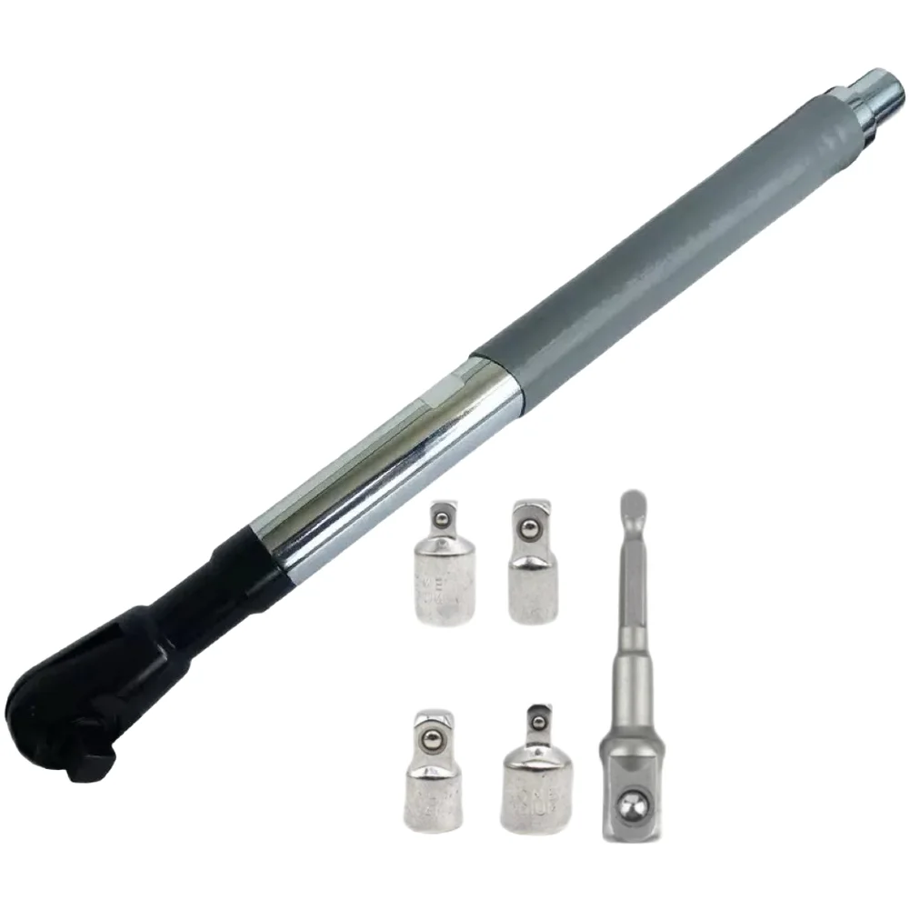 1/2 Inch Square Drive Ratchet Wrench with Extended Handle and Responsive Bidirectional Mechanism for Mechanics
