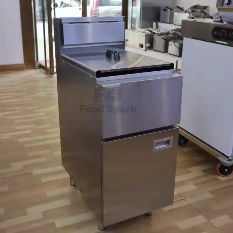 Commercial Heavy Duty CE Approved Double Basket Propane Gas Fryer for Fast Food Hotel Restaurant