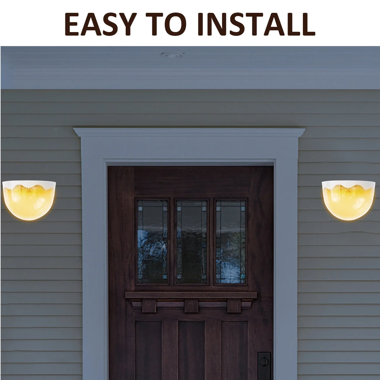 

Solar Wall Lights Outdoor Garden Decorative LED Multicolor Warm Light Mode Waterproof Fence Lights Landscape Lighting Yard Decor