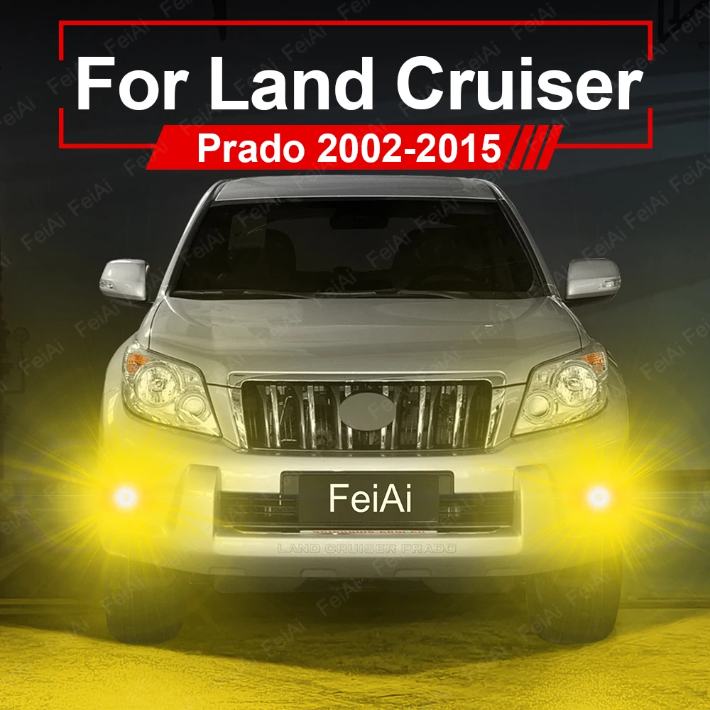 LED Front Fog Lights For Toyota Land Cruiser Prado 120 150 J120 J150 2002-2005 2006 2007 2008 2009 2010 2011 2012 2013 2014 2015