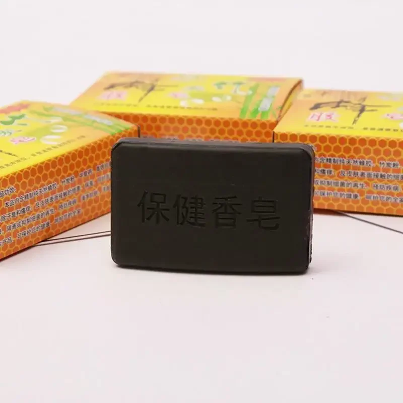 비 Vissiru Face Body Healthy Handmade Propolis Bamboo Charcoal Soap Personal Care Whitening Rejuvenation Tourmaline Soap for Bath