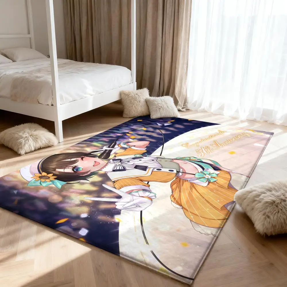 

O-Oozora SubaruS cute Floor Mat Soft Thickened Absorbent Non-Slip Bedroom Living Room Door Mat Home Decor Flannel Rugs