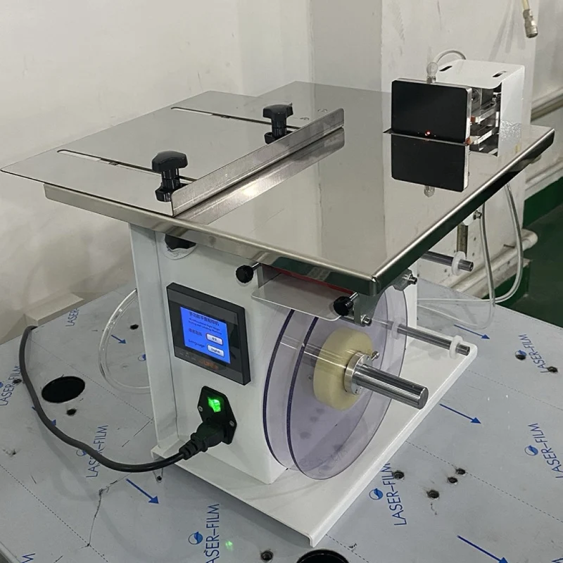 Semi Automatic Anti-tamper Labeling Machine Small Box Sealing Packing Corner Side Seal Sticker