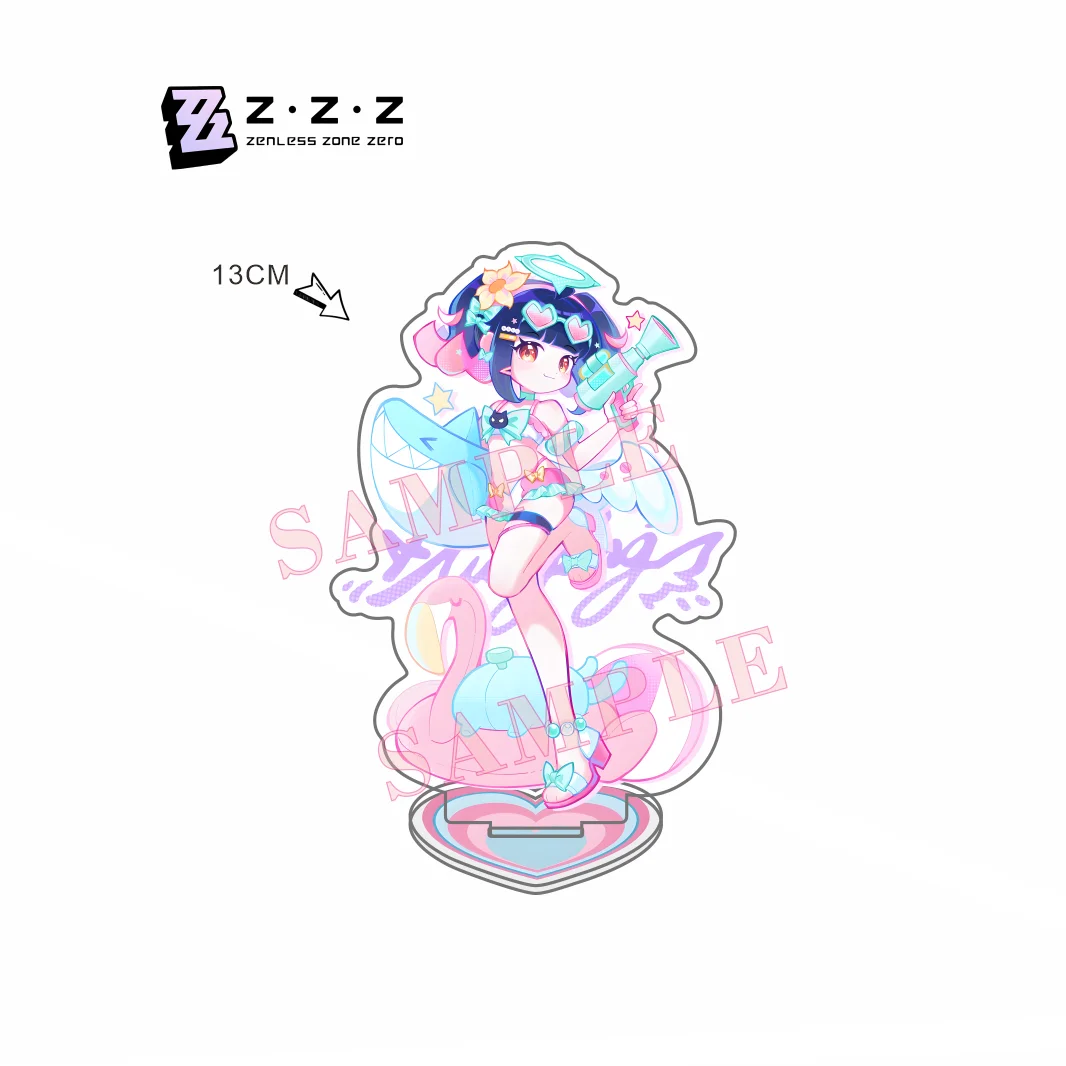 Zenless Zone Zero Game ZZZ Fanart Illustrationbi Acrylic Stand Remielle Dan Figure Model Plate Desk Decor Keychain Gifts 13CM