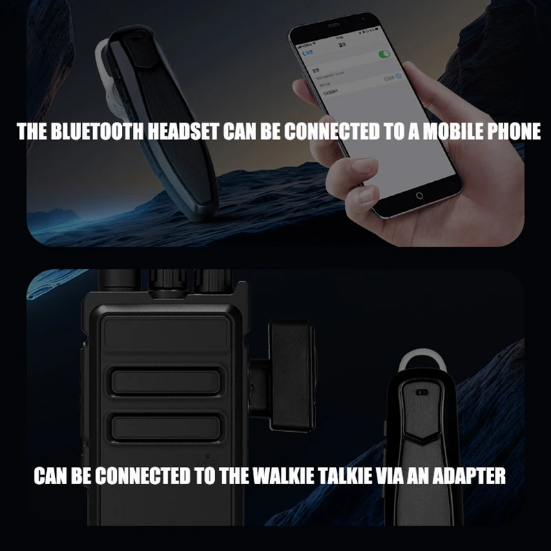 Bluetooth‑compatible Wireless Headset PTT Handsfree Earpiece for Baofeng UV 5R 82 21 13 17 888S Quansheng UV K5 (8) 5R Plus K6 - view 6