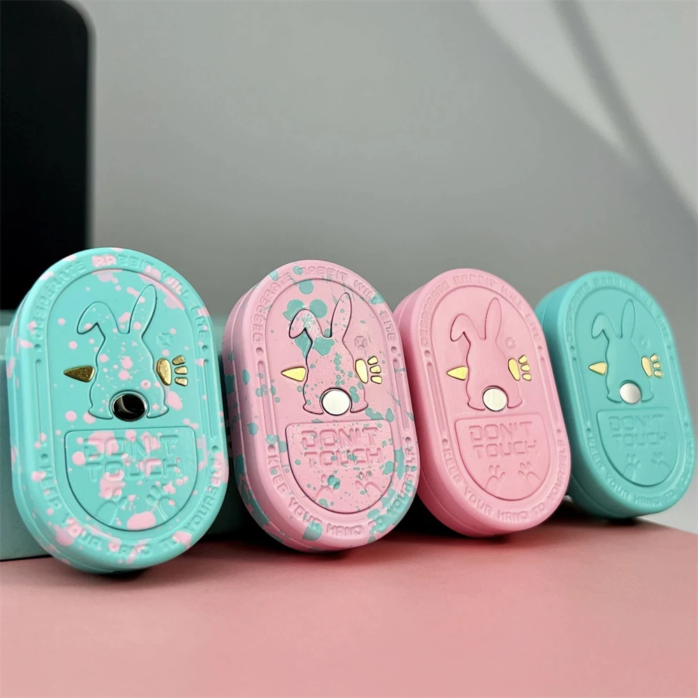 Keramische Chagrijnig Konijn Fidget Slider EDC Fidget Spinner Metalen Anti Stress Speelgoed ADHD Angst Relief Zintuiglijke Focus Fidgeting Speelgoed