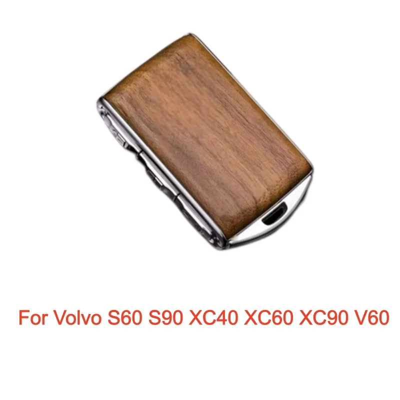 Wooden Key Remote Control Case Fob Shell Cover for Volvo S60 S90 XC40 XC60 XC90 V60