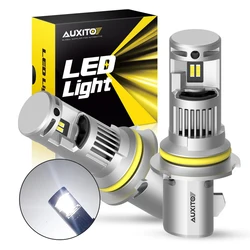 AUXITO 2Pcs Canbus 9004 LED Headlight Bulb Super Bright 20000LM 100W High Power 9004 LED CSP Chip Head Lamp No Error 6000K White