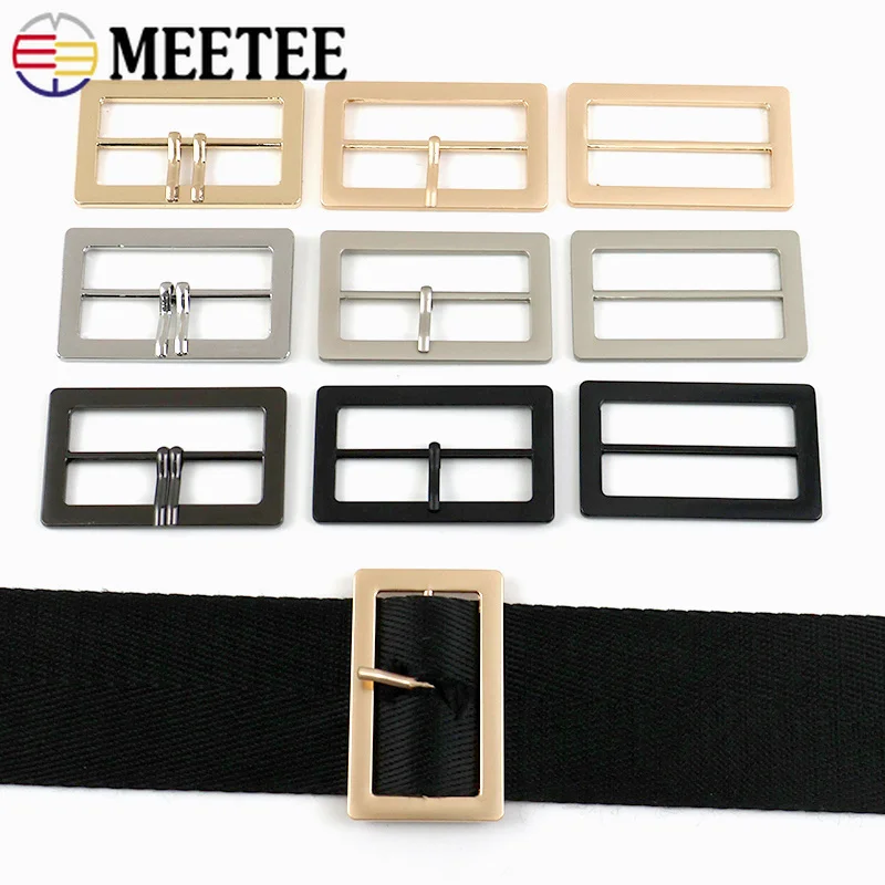 

10Pcs 25-50mm Metal Tri Glide Adjust Buckle Pin Buckles Slider for Garment Decor Hook Luggage Belt Clasps DIY Sewing Accessories
