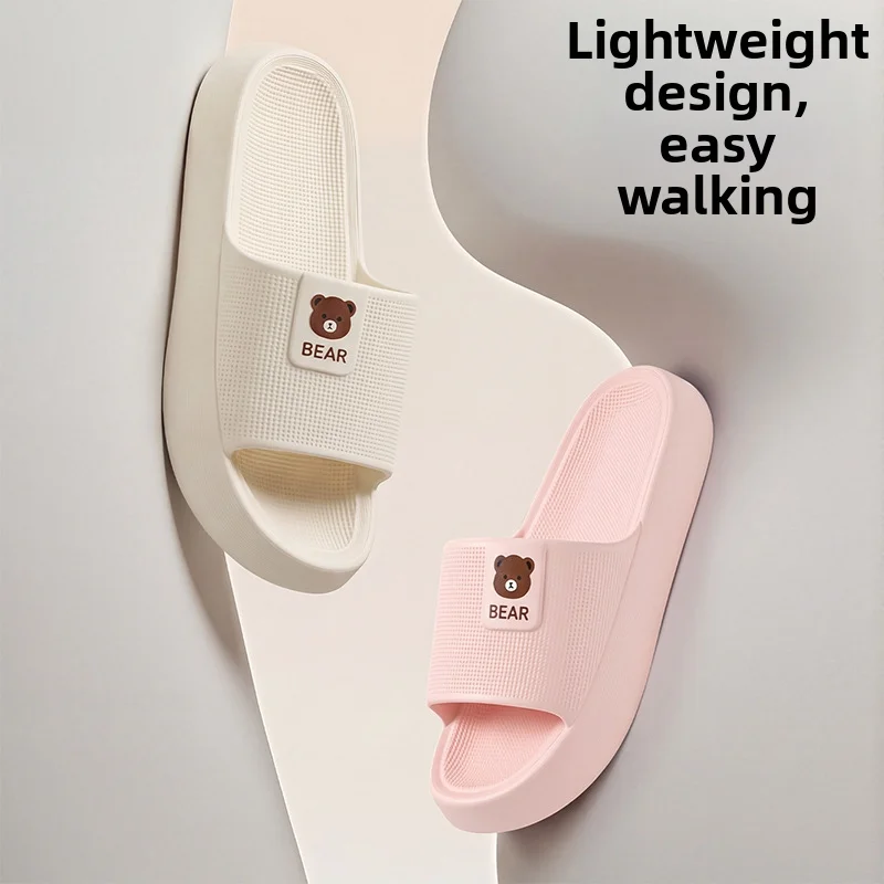 Women Men EVA Slide Slippers Thick Sole Non Slip Shower Bear Sandals Soft Cushion Cloud Home Beach Indoor Outdoor Summer Shoes view 4
