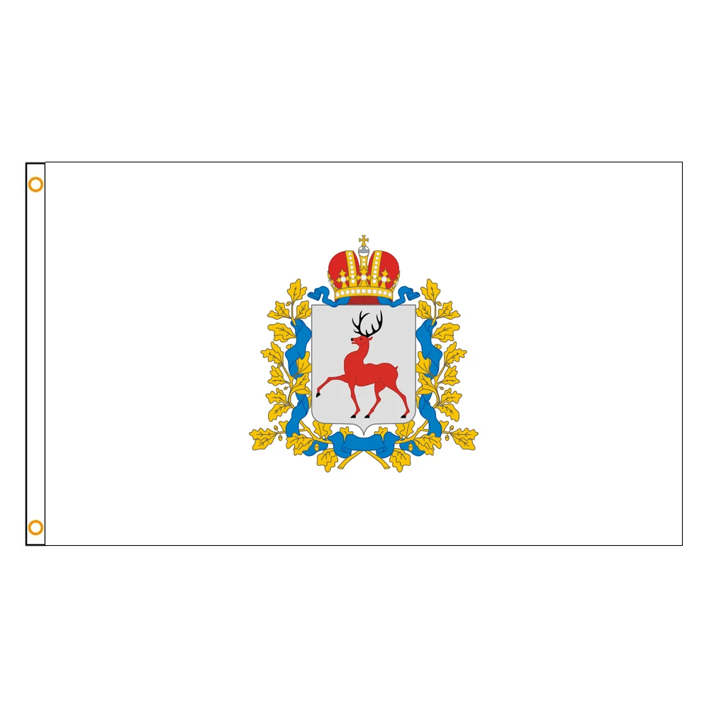 3x5 Ft Nizhny Novgorod Oblast Flag Vivid Color an oblast of Russian Federation National Flags Polyester with Brass Grommets