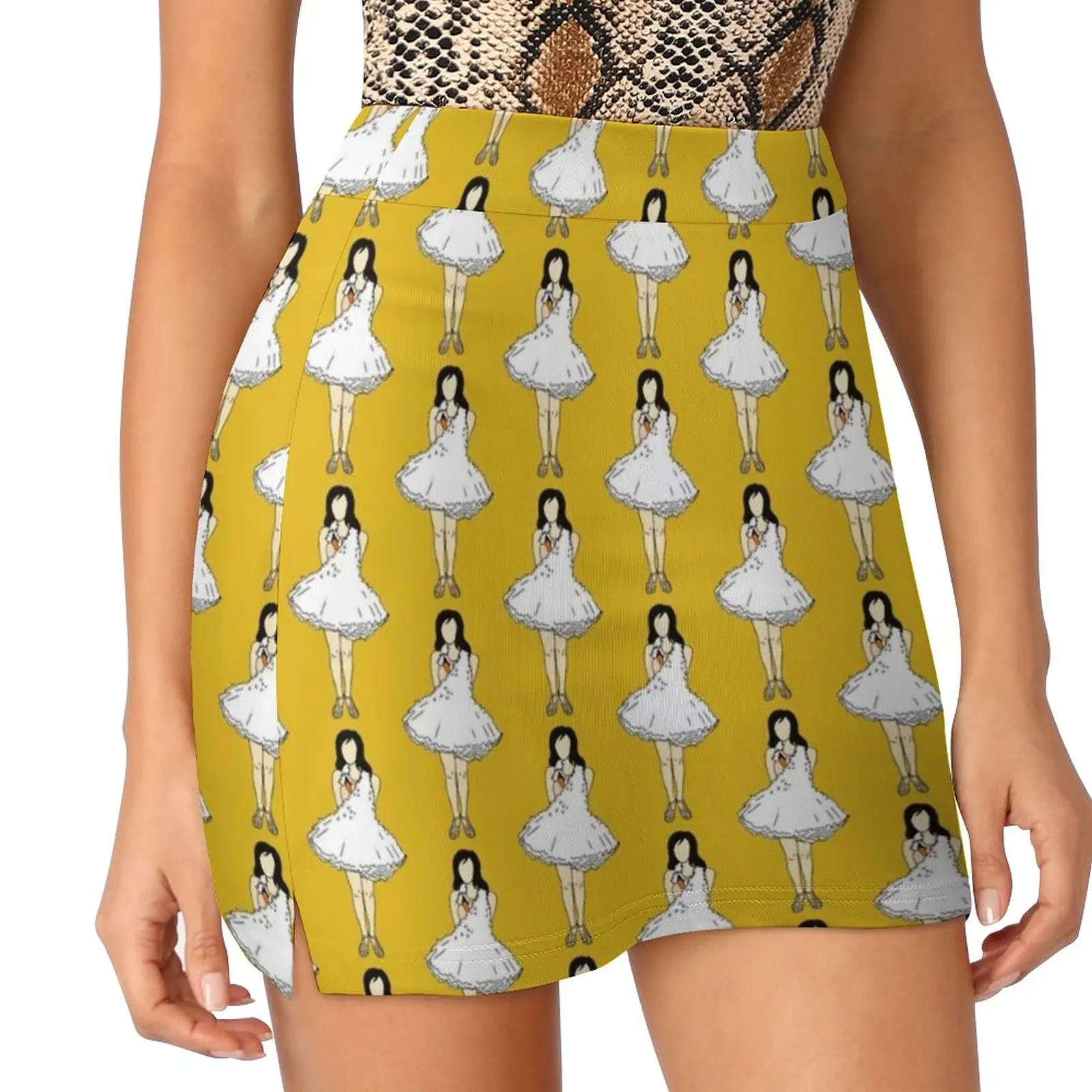 Bjork Swan Dress Women's skirt Sport Skort Skirt With Pocket Fashion Korean Style Skirt 4Xl Skirts Girls Swan Costume Bjork