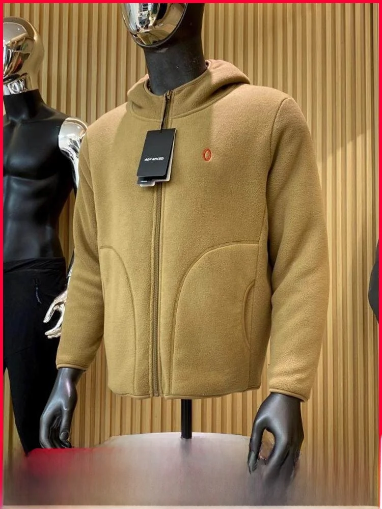 

Двусторонняя толстовка с капюшоном Thiened Fce Lamb из бархата для пар, зимняя теплая верхняя одежда свободного покроя на молнии...