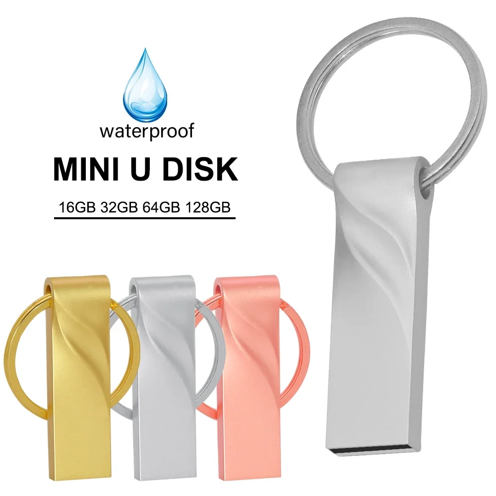 

USB 2.0 metal pendrive 64GB memory stick 32GB usb Flash drive 128GB 64GB super mini usb stick shipping pen drive 16GB