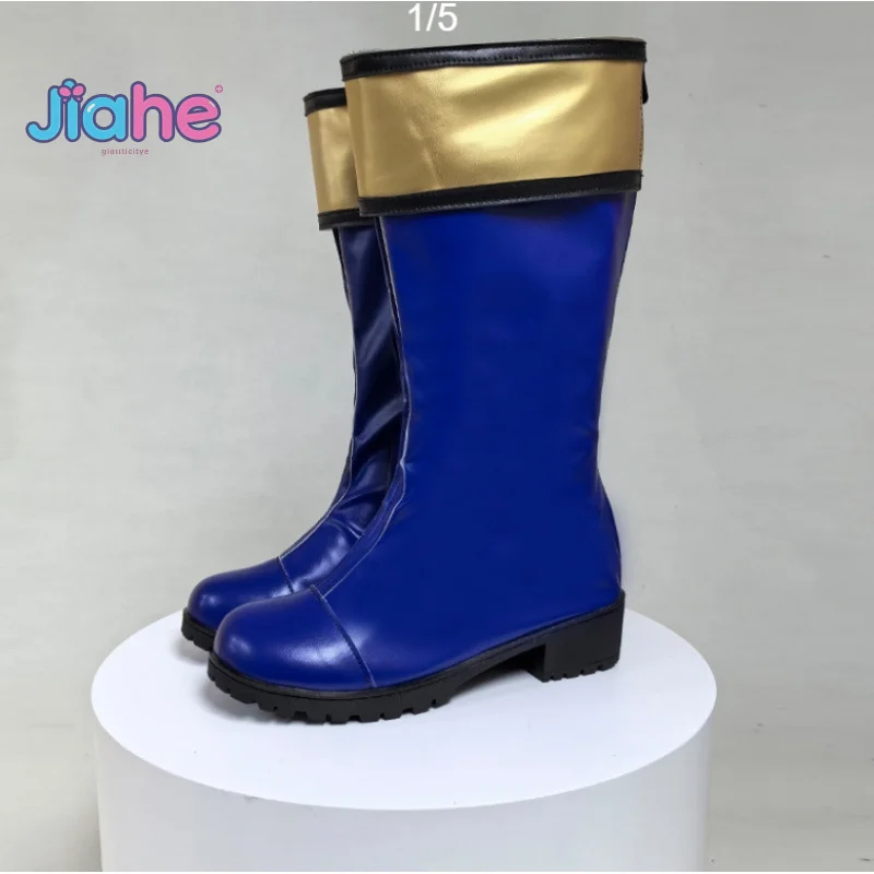 anime-hyakujuu-sentai-gaoranger-gao-blue-cosplay-costume-halloween-carnival-fashion-men-women-leather-boots-customized-size