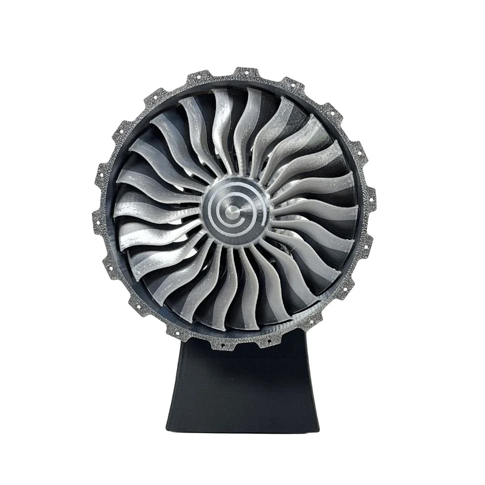 25CM TR-900 Turbofan Engine Model Kit Jet Aircraft 3D Printing Aviation Model Toy Man Kids Gift - Finished Product