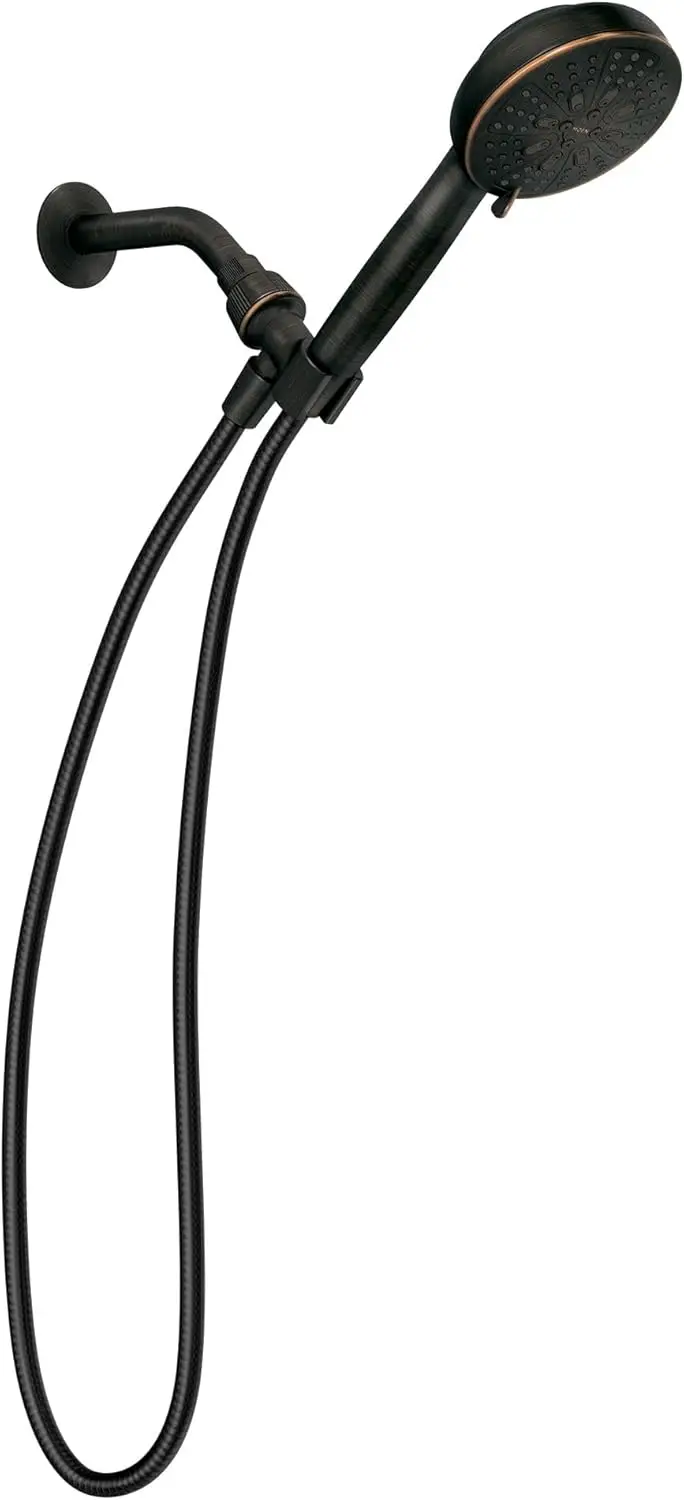 Mediterranean Bronze Single Function Handheld Shower Head, Easy Installation for Bathroom Upgrade