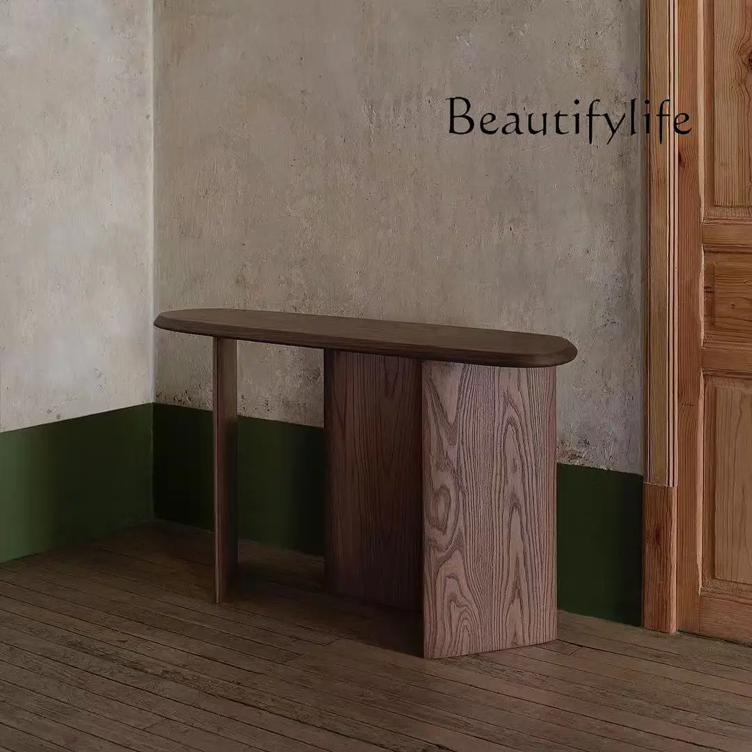 

Premium entry entrance table Italian minimalist antique style living room corridor entrance table new side table