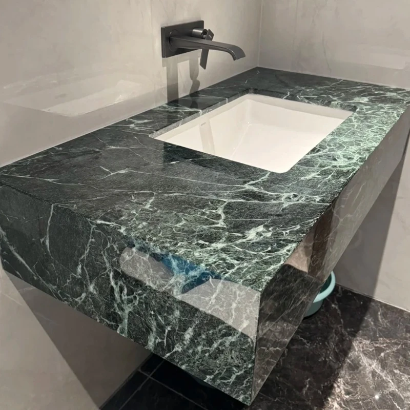 

Natural marble luxury stone seamless integrated basin washbasin washbasin suspended sink