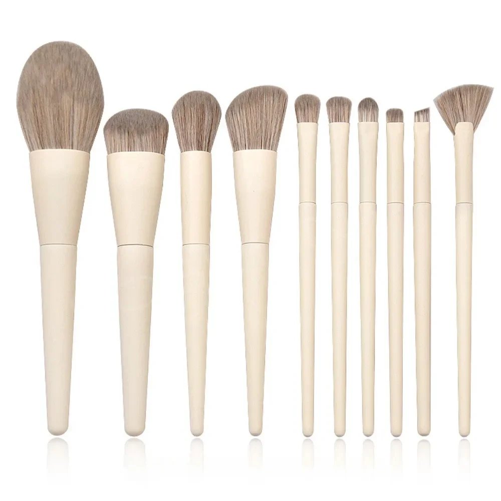 8/9/10Pcs Makeup Brush Set Eye Shadow Foundation Brush Concealer Highlighter Blush Powder Cosmetic Brushes Beauty Make Up Tools