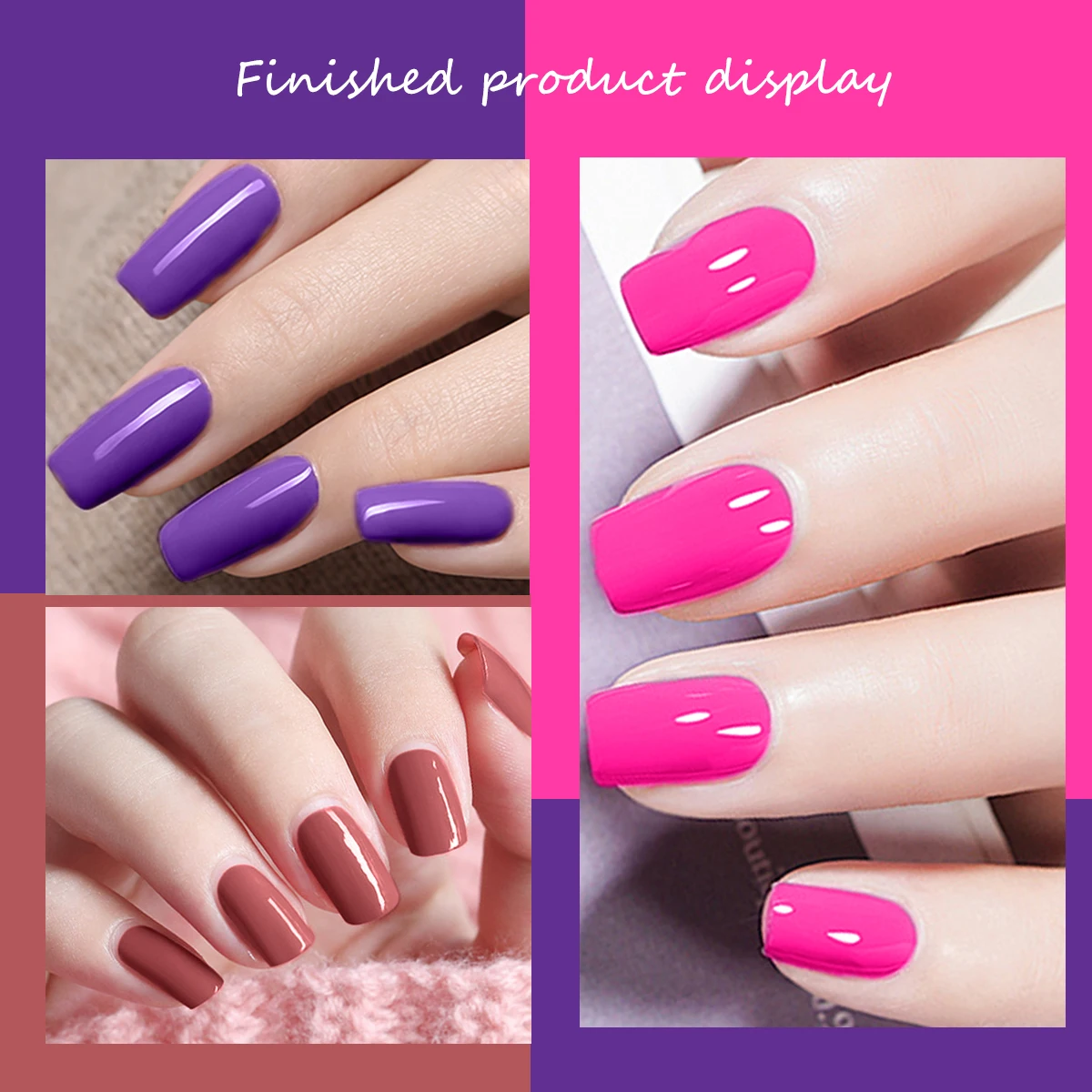 Set de decoración de uñas de 6 piezas, nueva moda con purpurina, acabado mate, redondo, sin fragancia, pegatinas para uñas para salones de uñas