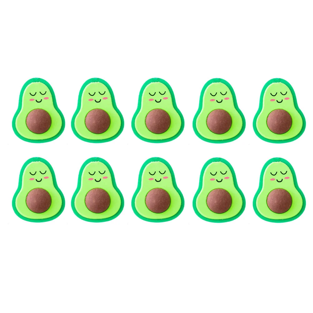 

18 Pcs Avocado Eraser 3d Food Erasers Mini Kids Toys Cartoon Children Gift Painting Fruit