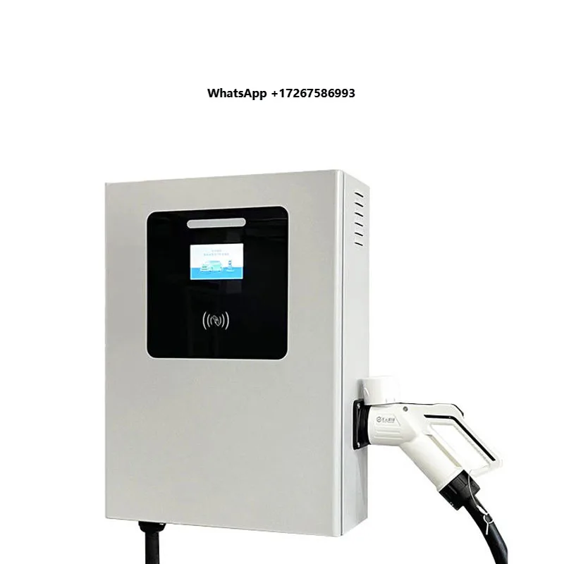 Level 3 Fast Charging Station Wall Mounted 7kW DC EV Charger CCS2 Combo 2 for European EVs