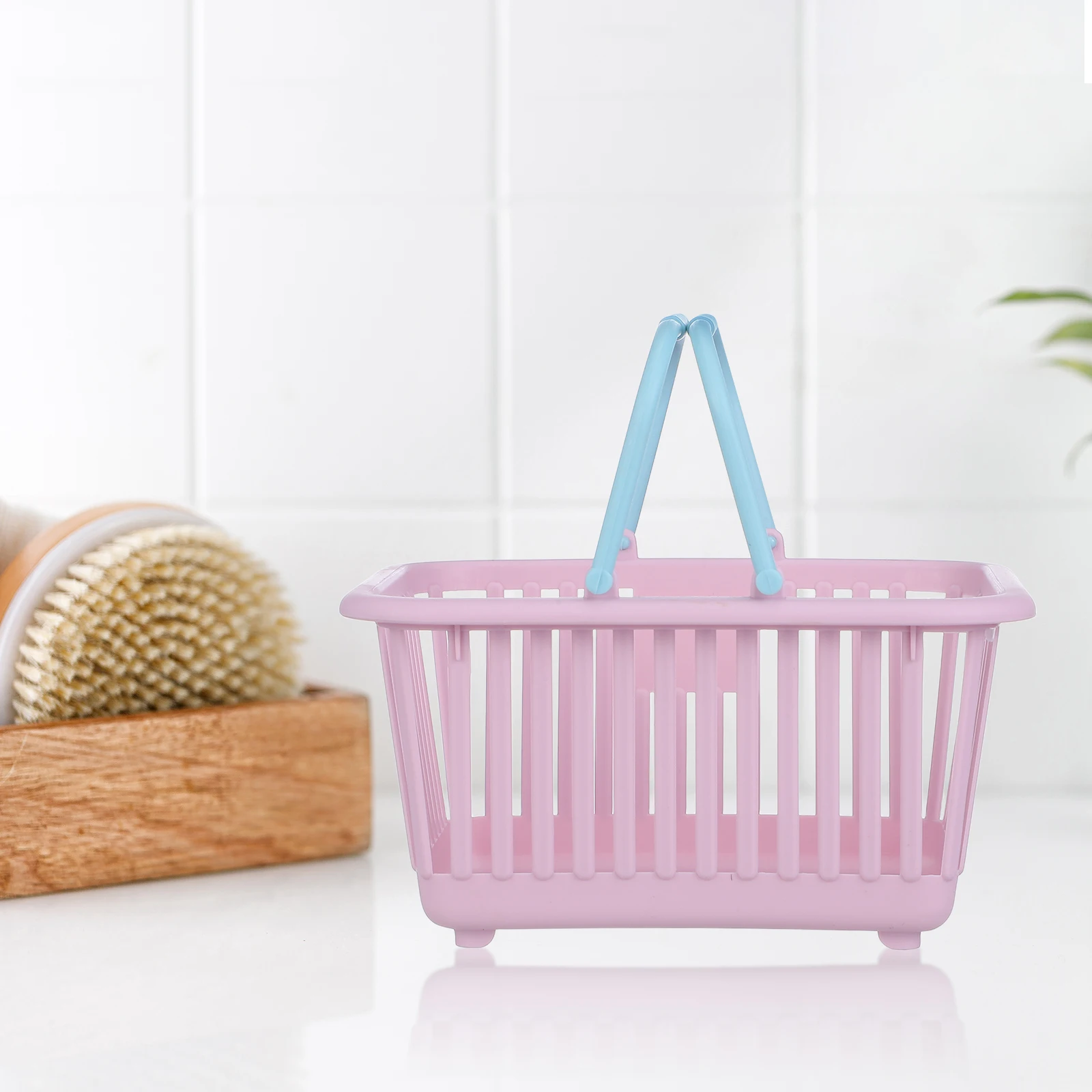 Panier de courses pour enfants, 3 pièces, Mini petit conteneur de stockage d'épicerie, jeu de simulation, choix de fruits cerises, articles divers, salle de bain à domicile