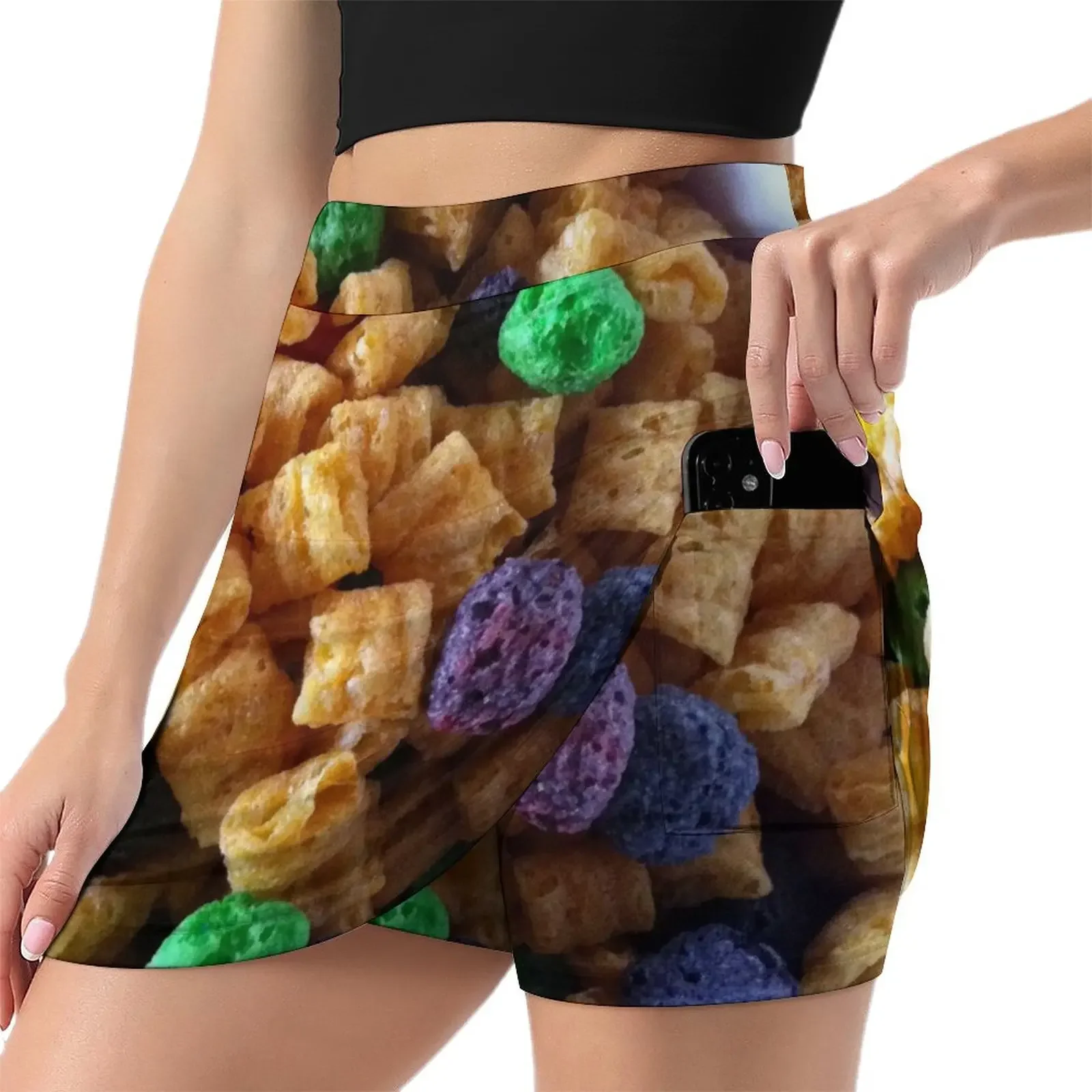 Uma tigela de Capt. Crunch com Crunchberries Mini Saia Roupas femininas fada grunge