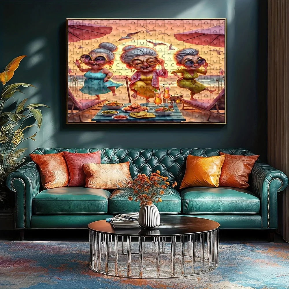 Puzzle pour adultes 500/1000 pièces, haute qualité, jeu familial amusant et relaxant, parfait pour les anniversaires, Noël, Halloween et cadeaux, meilleur