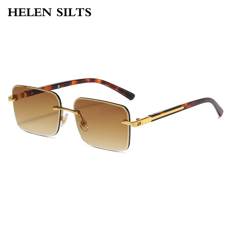 

Fashion Trends Metal Rimless Square Fashion Trends Sunglasses Women Luxury Brand Designer Sun Glasses Men Punk Sunglasses UV400