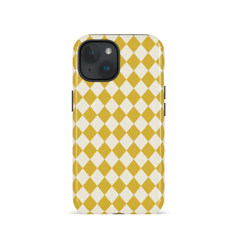 

Yellow and White Scale Shaped Design Case for IPHONE 17 16ProMax 15 14 13 12 11 PRO Acrylic TPU Two in One Magnetic Phone Cases