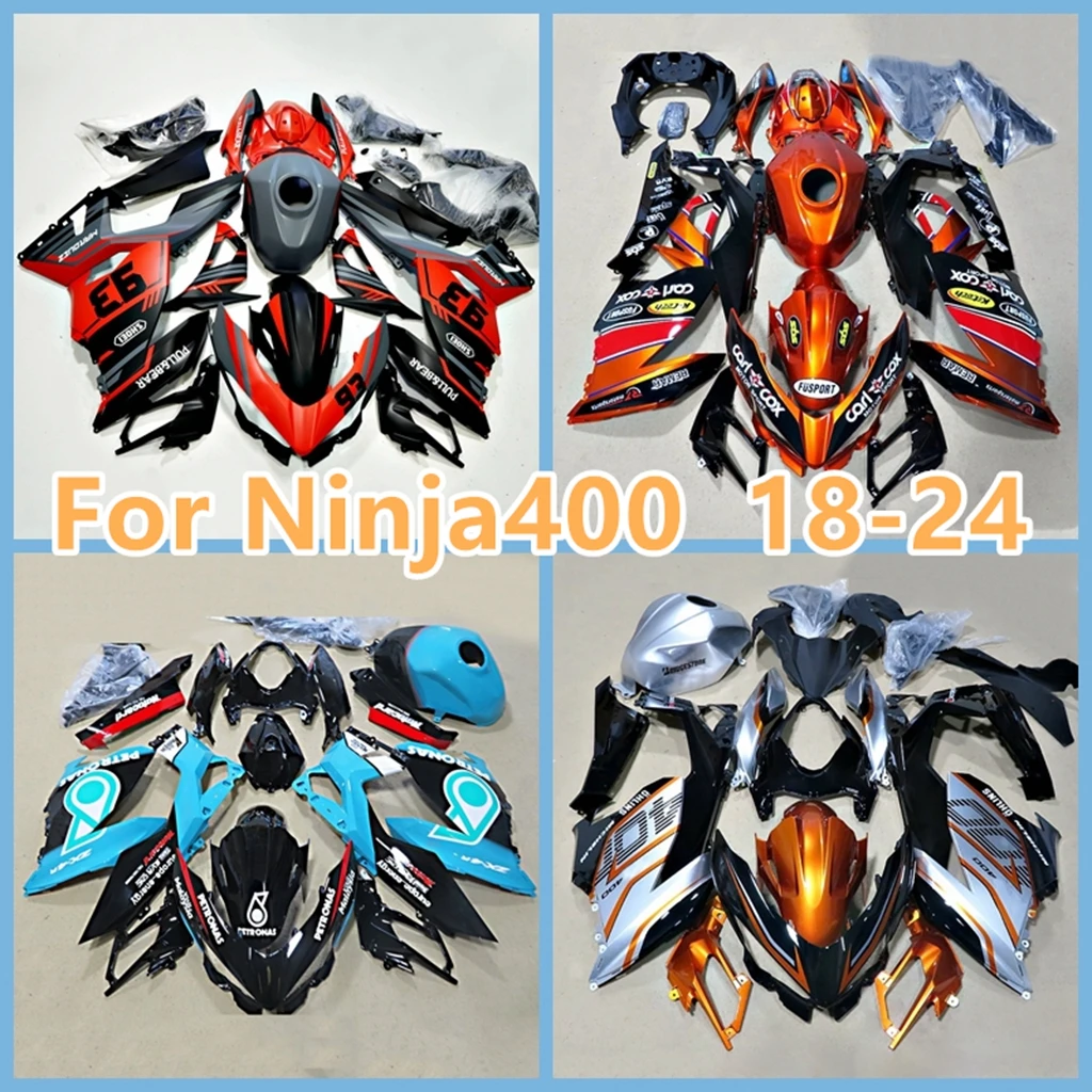 Painted Sportbike Fairing for KAWASAKI Ninja 400 2018 2019 2020 2021 2022 2023 2024 Z400 Ninja400 Bodywork ABS Plastic Injection