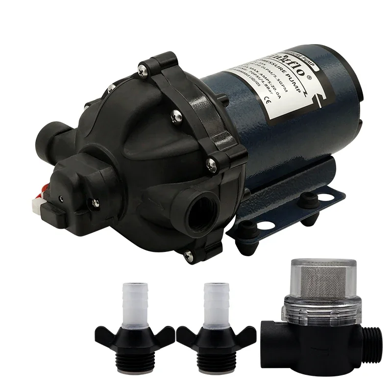 

Singflo Diaphragm Pumps 12v DC 70psi 5.5GPM Portable Car Wash High Pressure Water Machine Pump