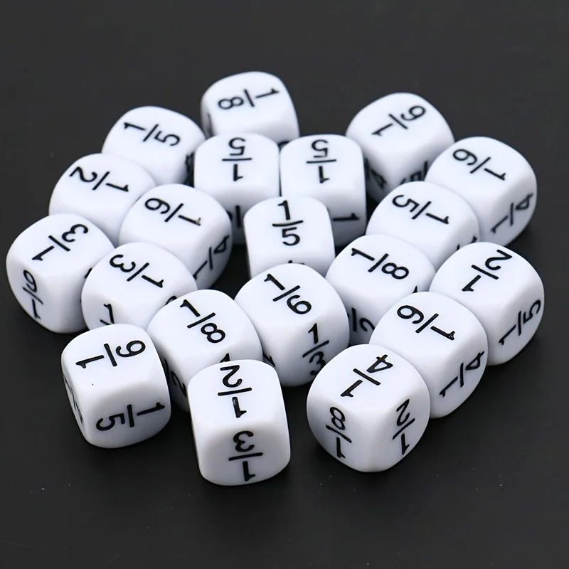 10 PCS Die Teaching Round Character Sub-Arithmetic Mathematics school supplies accessories