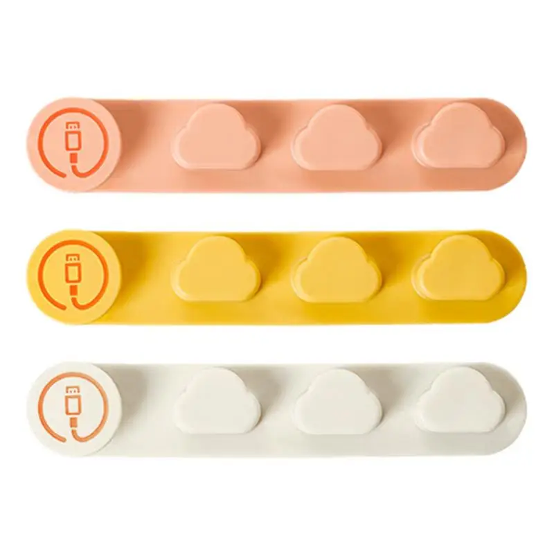 Cute Cloud Design Cord Holder For Desk Self Adhesive Cord Holder Wire Keeper Cable Management For Organizing Cable Wires