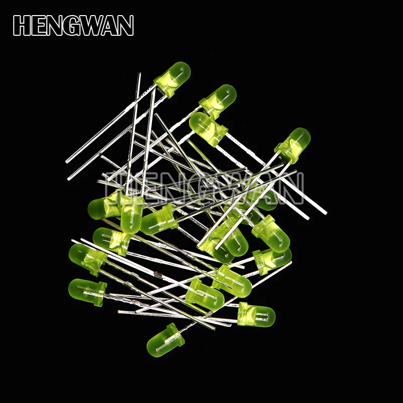 100pcs 3mm 5mm LED Light White Yellow Red Green Blue Assorted Kit DIY LEDs Set Electronic DIY Kit image 6