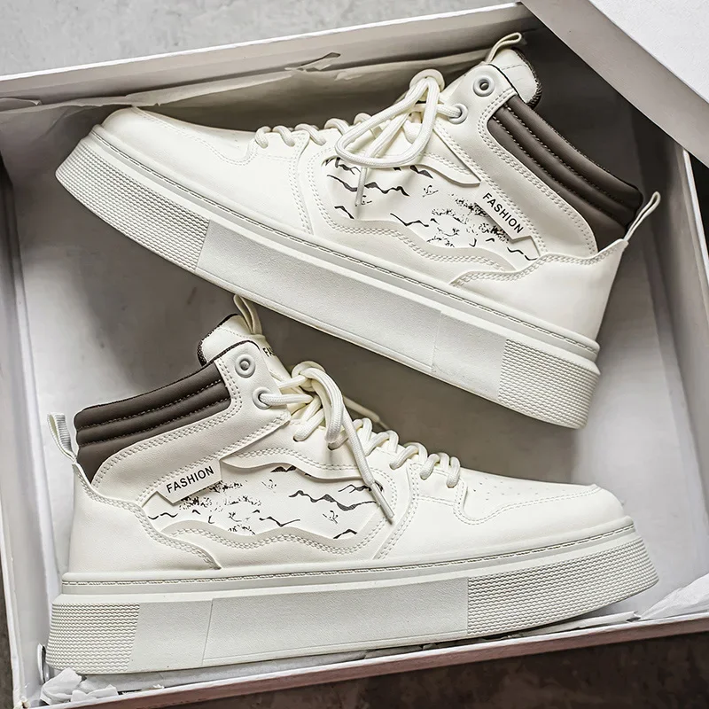

Men's Hot Fashion Sneakers Autumn Designer New High-Top Lightweight Thick-Sole Height-Increasing Casual Trendy Shoes‌
