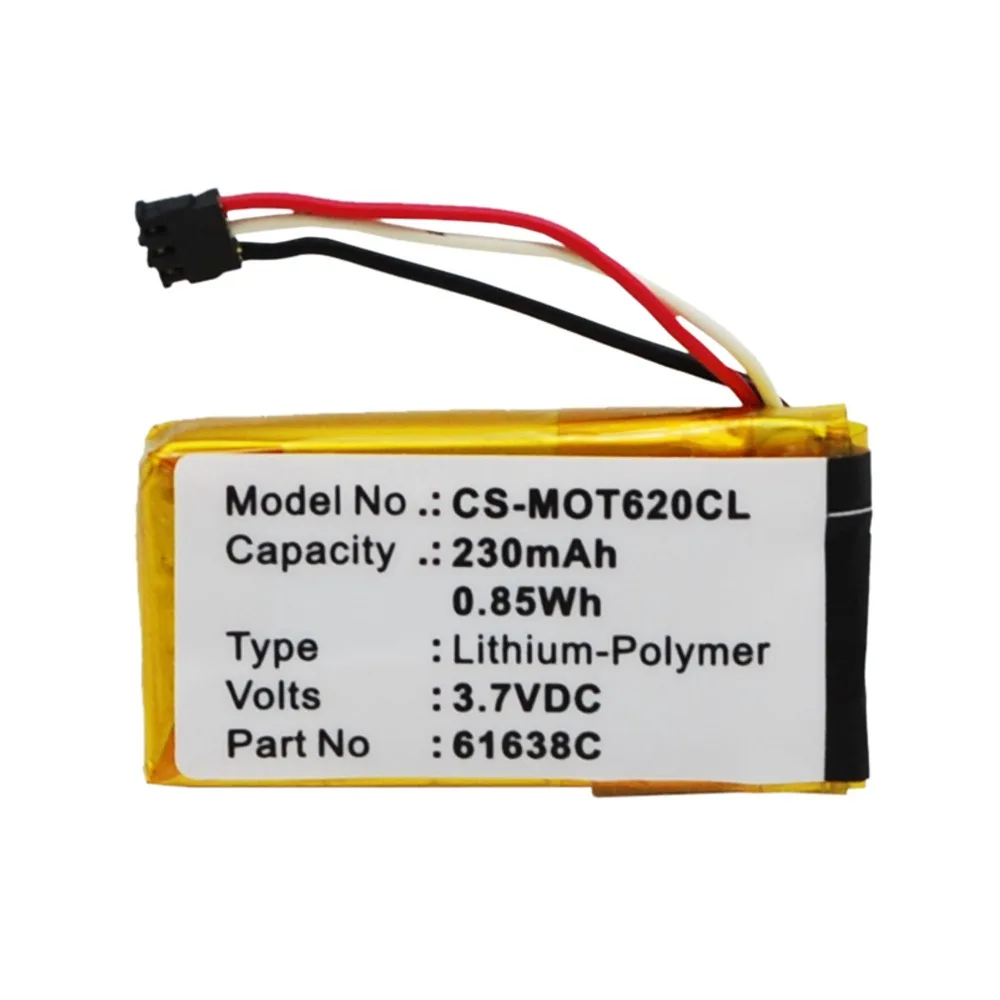 

Cameron Sino Cordless Phone Battery 61638C SNN5904A for Motorola DECT 6.0 IT6 IT6-2 Motoactv 230mAh Li-Polymer