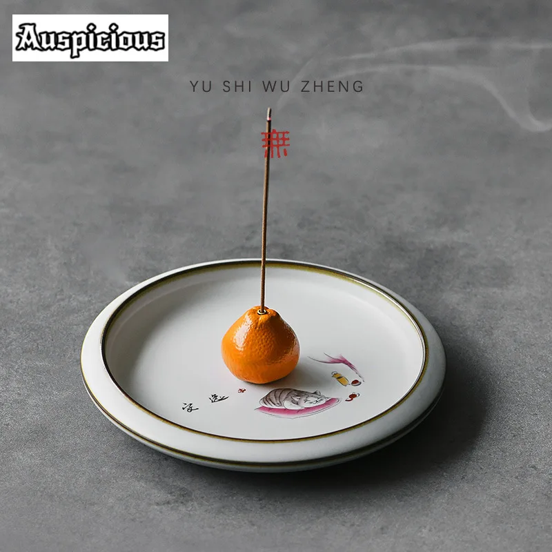 

Creative Orange Thread Fragrance Insertion Mosquito Holder Stand for Incense Household Scented Aromatic Candles Supplies Gift