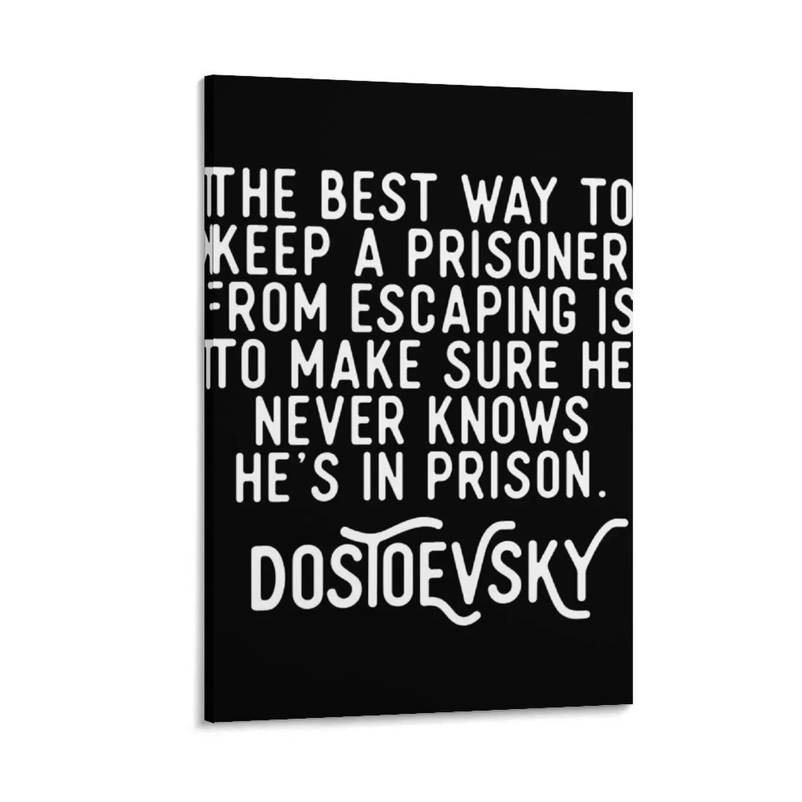 

Fyodor Dostoevsky Quote Canvas Painting accessories for home decor canvas wall art