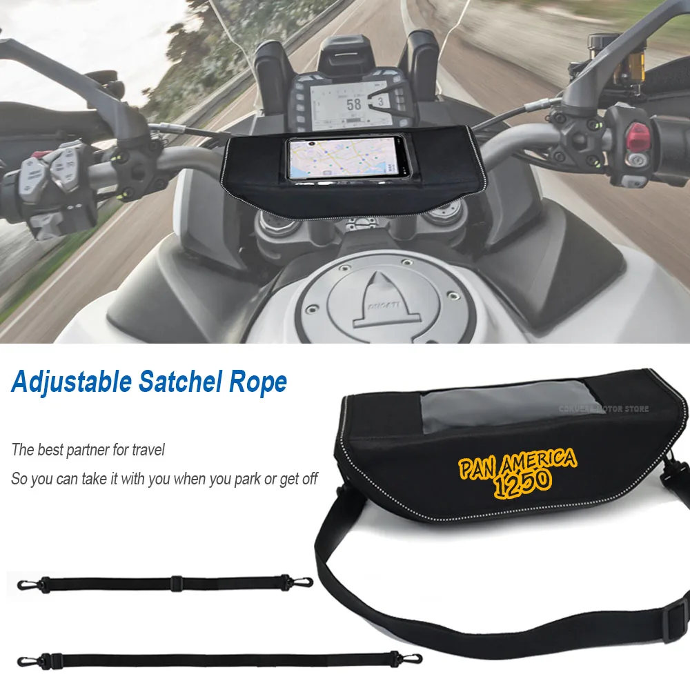 For HARLEY PAN AMERICA 1250 S PA1250 PA 1250 S Motorcycle Waterproof And Dustproof Handlebar Storage Bag