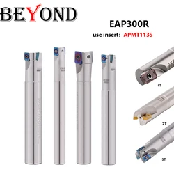 BEYOND 1PCS EAP300R Right Angle BAP300R C25-25-150-3T C10/C12/C20/C25MM CNC Milling Cutter Holder Tool Carbide Blade APMT1135