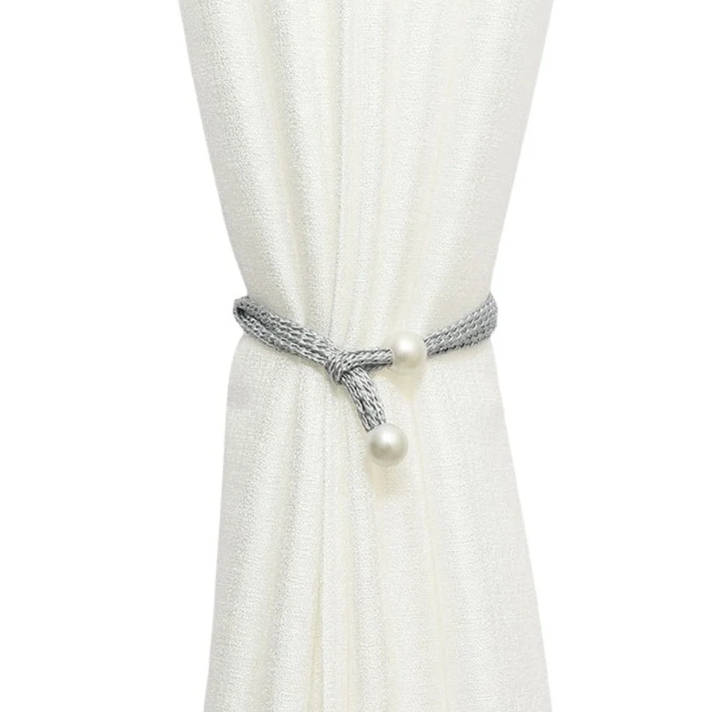 Non-Invasive Adjustable Curtain Tiebacks That Wrap Around Window Treatments Without Wall Damage or Hardware Installation