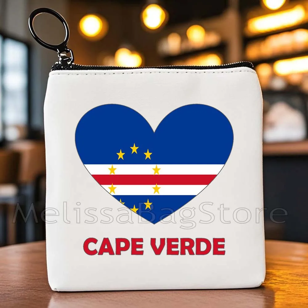Denmark France Greece Egypt Ecuador Mexico Romania USA UAE UK Belgium Cape Verde Heart Flag Key Coin Purse Cute Bag Wallet Pouch