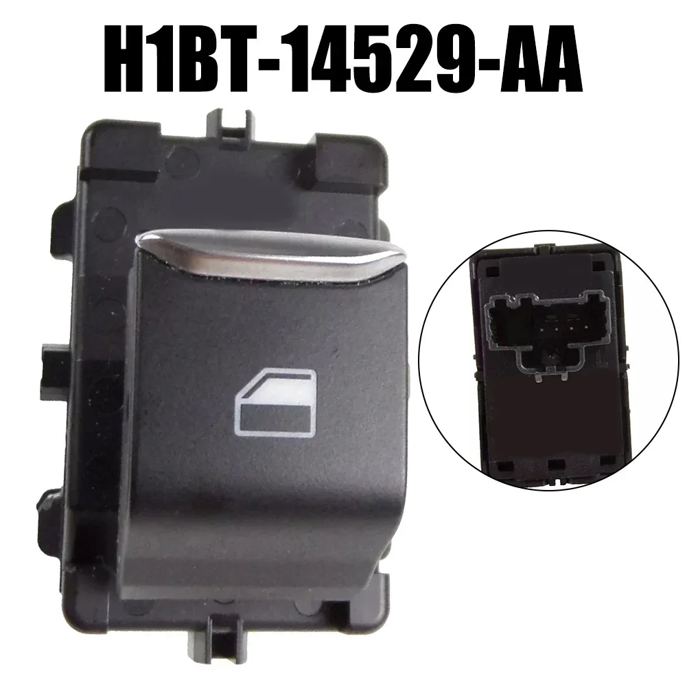 

Glass Switch H1BT-14529-AA For Ford For Foucs 2018-22 For Fiesta 2018+ Left Single Window Switch Button ABS Black Interior Part