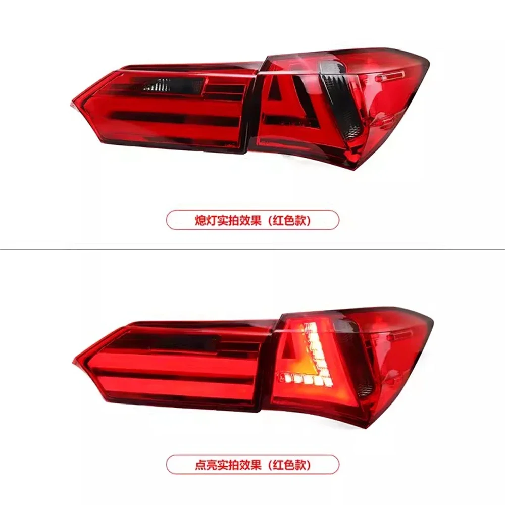 

Автомобильный светодиодный задний фонарь для 14-18 Toyota Corolla, задний фонарь, стоп-сигнал заднего хода, указатель поворота, 2 шт.