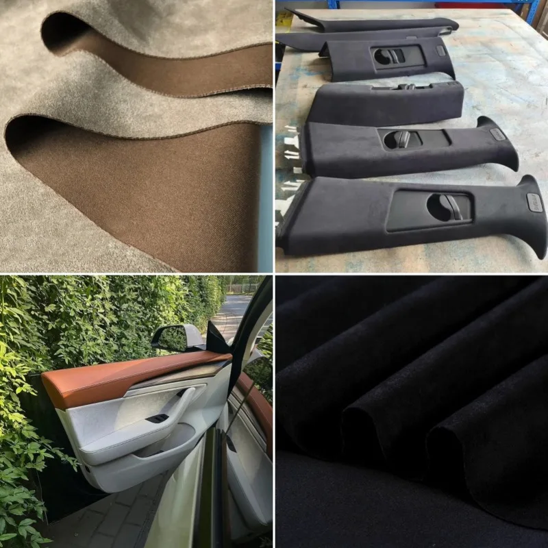 

Elastic Suede Upholstery Fabric, Soft Suede Wrap Cloth for Car Roof Headliner, A/B Pillars, Auto Interior Trim & Renovation DIY